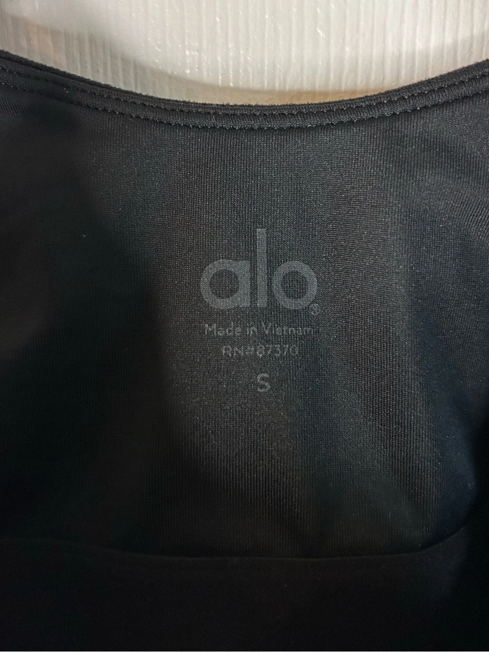 ALO Yoga Built-In Shelf Bra Tank- Black/ Size Small